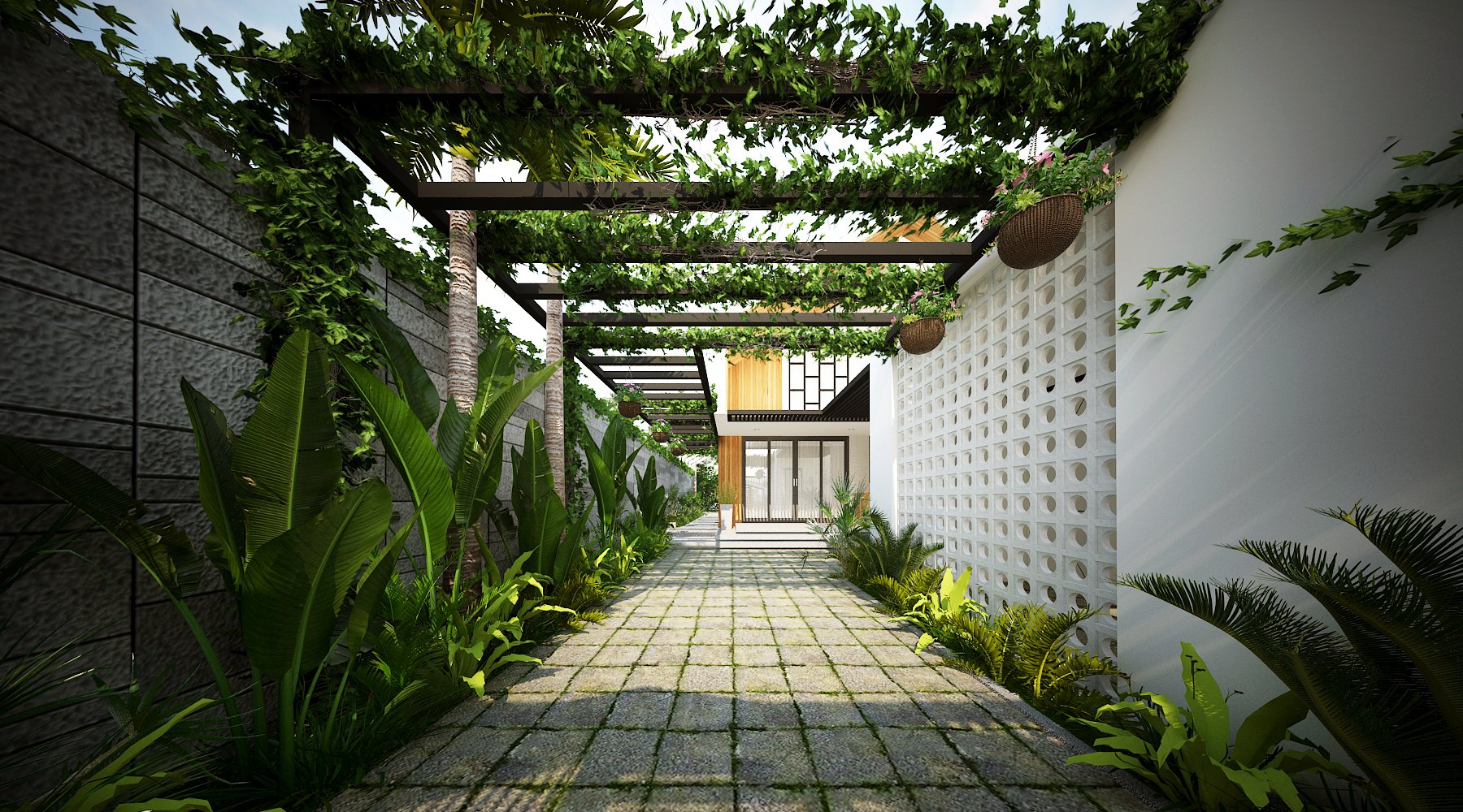 thiết kế tiểu cảnh sân vườn